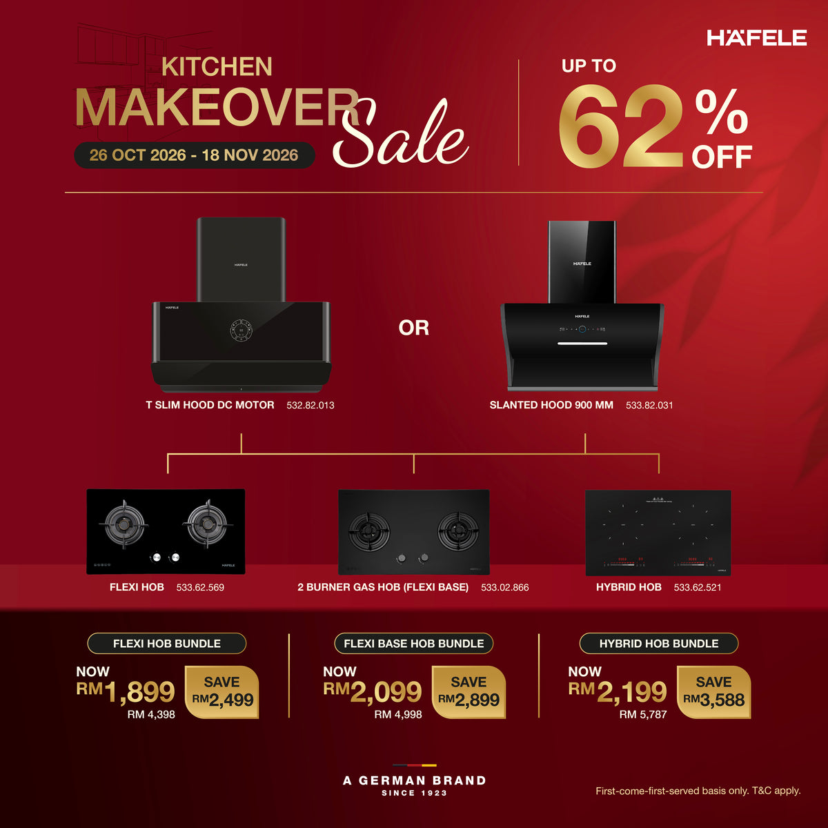 Kitchen Hood & Hob Bundle