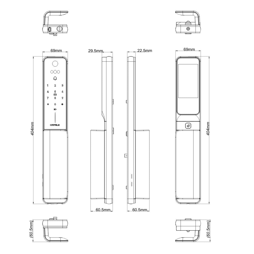 Hafele HORIZON Smart Door Lock