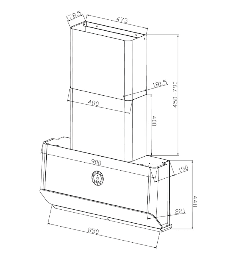 T Slim Hood DC Motor