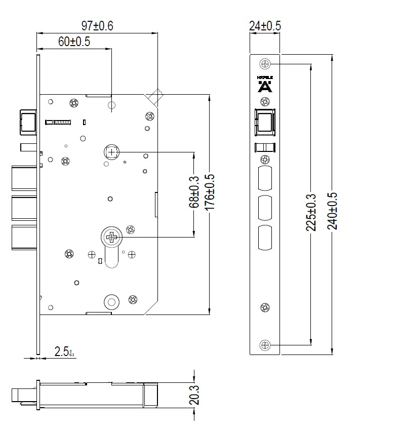 Hafele HORIZON Smart Door Lock