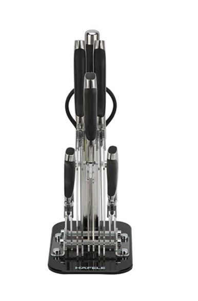 HAFELE 7-piece stainless steel knife set with knife holder