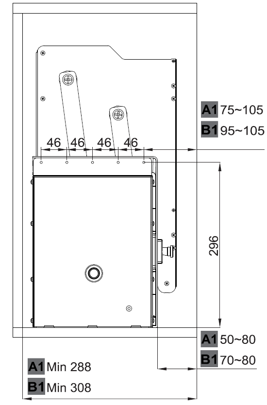 Wall unit lift, Pull down dish rack - Lento