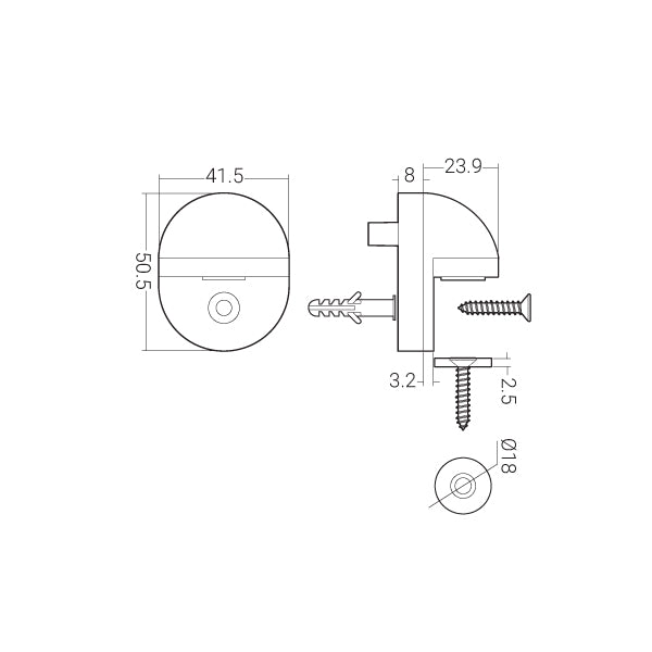 Häfele Door Holder 489.70.121 - Häfele Home Malaysia