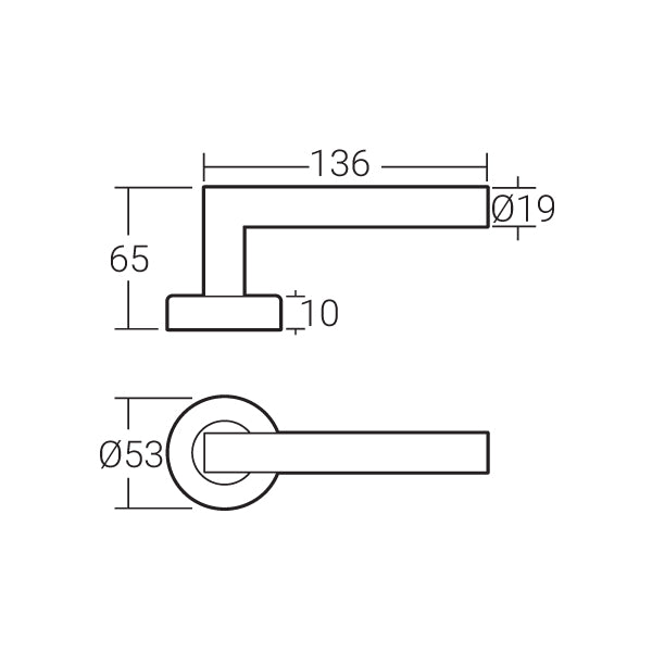 Häfele Lever Handle MLHP 9201 - Häfele Home Malaysia