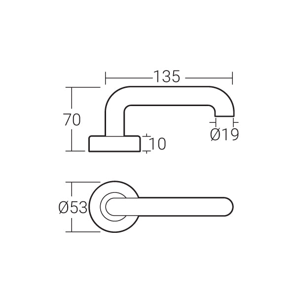 Häfele Lever Handle MLHP 9202 - Häfele Home Malaysia