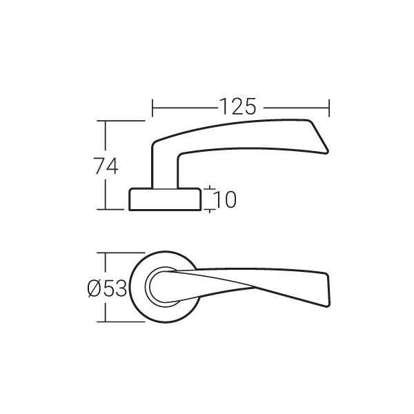 Häfele Lever Handle MLHP 9204 - Häfele Home Malaysia