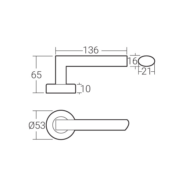 Häfele Lever Handle MLHP 9205 - Häfele Home Malaysia