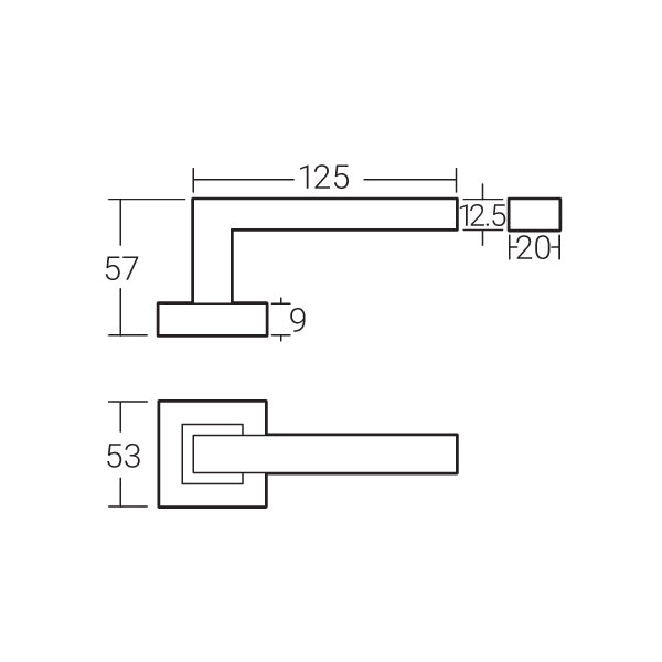 Häfele Lever Handle MLHP 9210 - Häfele Home Malaysia