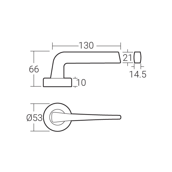 Häfele Lever Handle MLHP 9211 - Häfele Home Malaysia