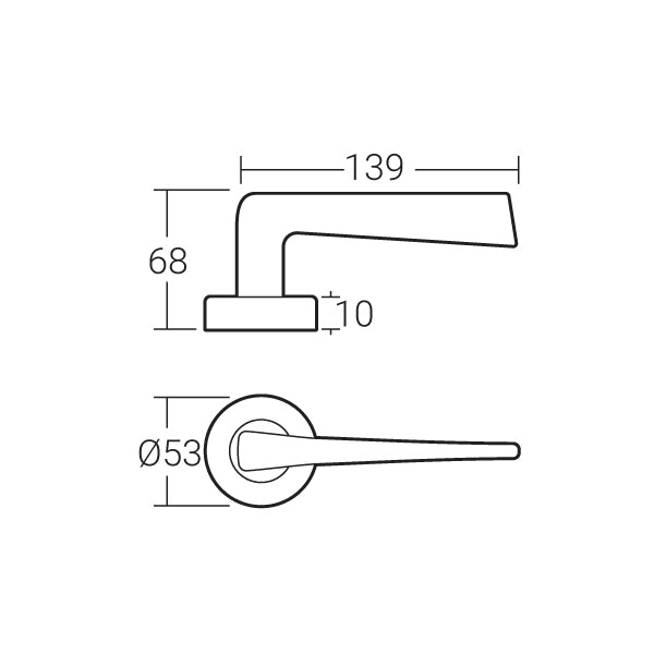 Häfele Lever Handle MLHP 9212 - Häfele Home Malaysia