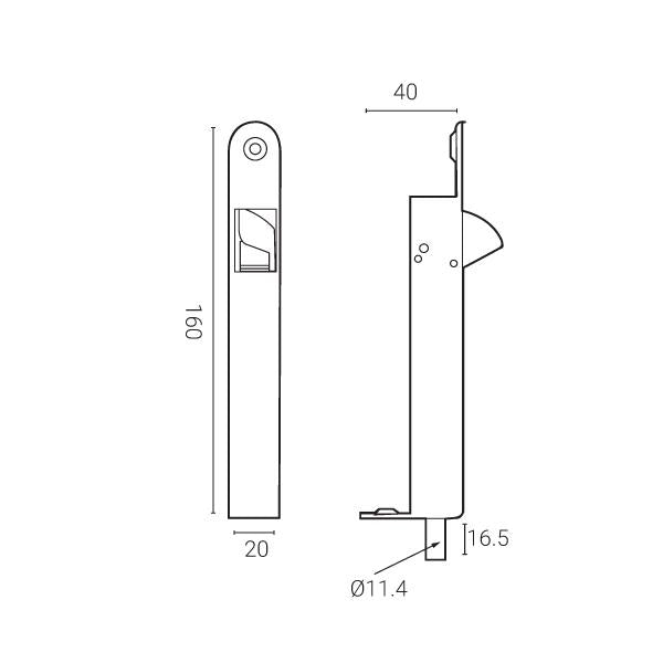 Häfele Auto Flush Bolt - Häfele Home Malaysia