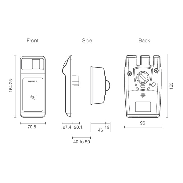 Häfele Digital Lock ER4850/3-TCS - Häfele Home Malaysia