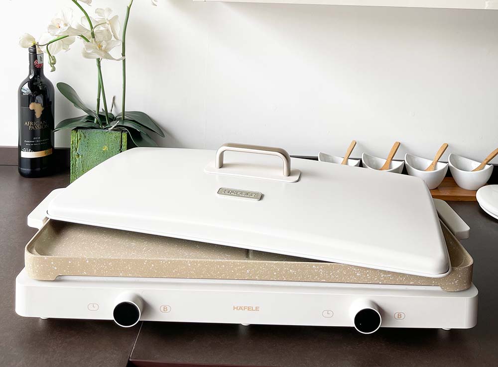 Häfele Portable Double Induction & BBQ Cooker