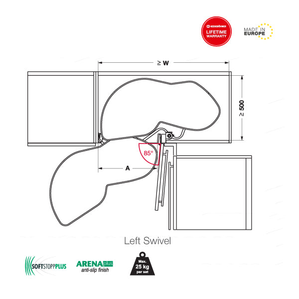 LeMans II (For Door 600mm) - Häfele Home Malaysia
