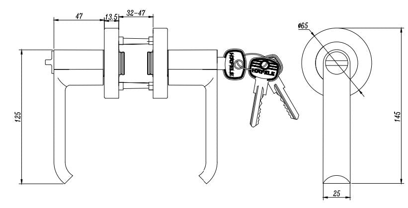 Häfele Tubular Lock MTL 8213