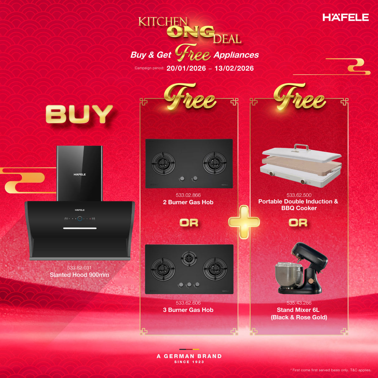 Häfele Slanted Hood 900mm