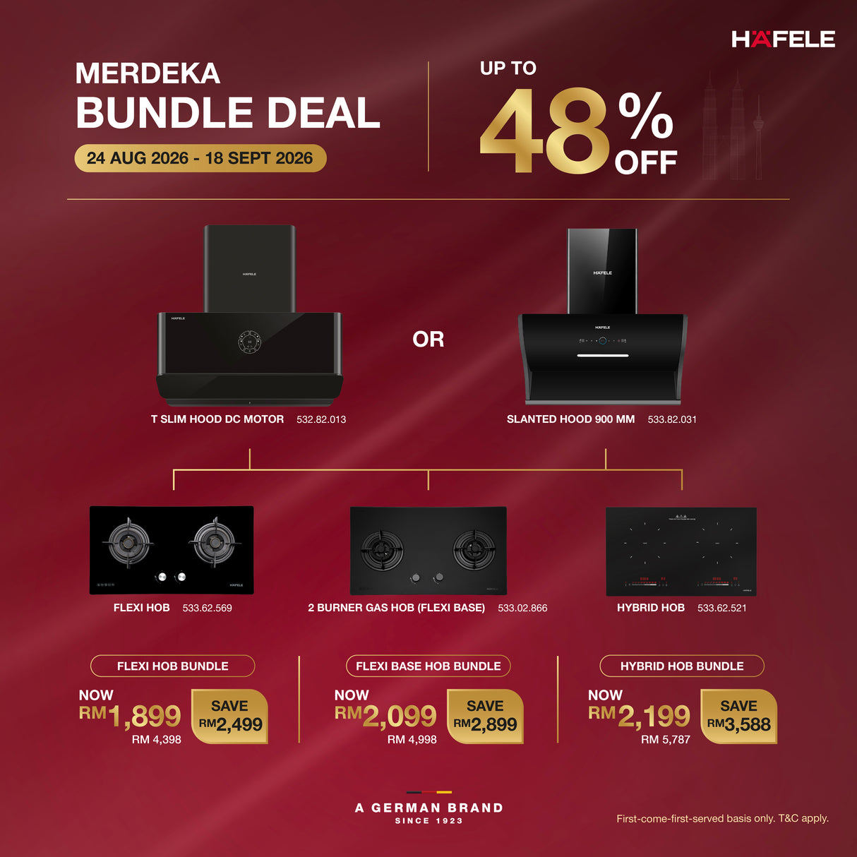 Kitchen Hood & Hob Bundle
