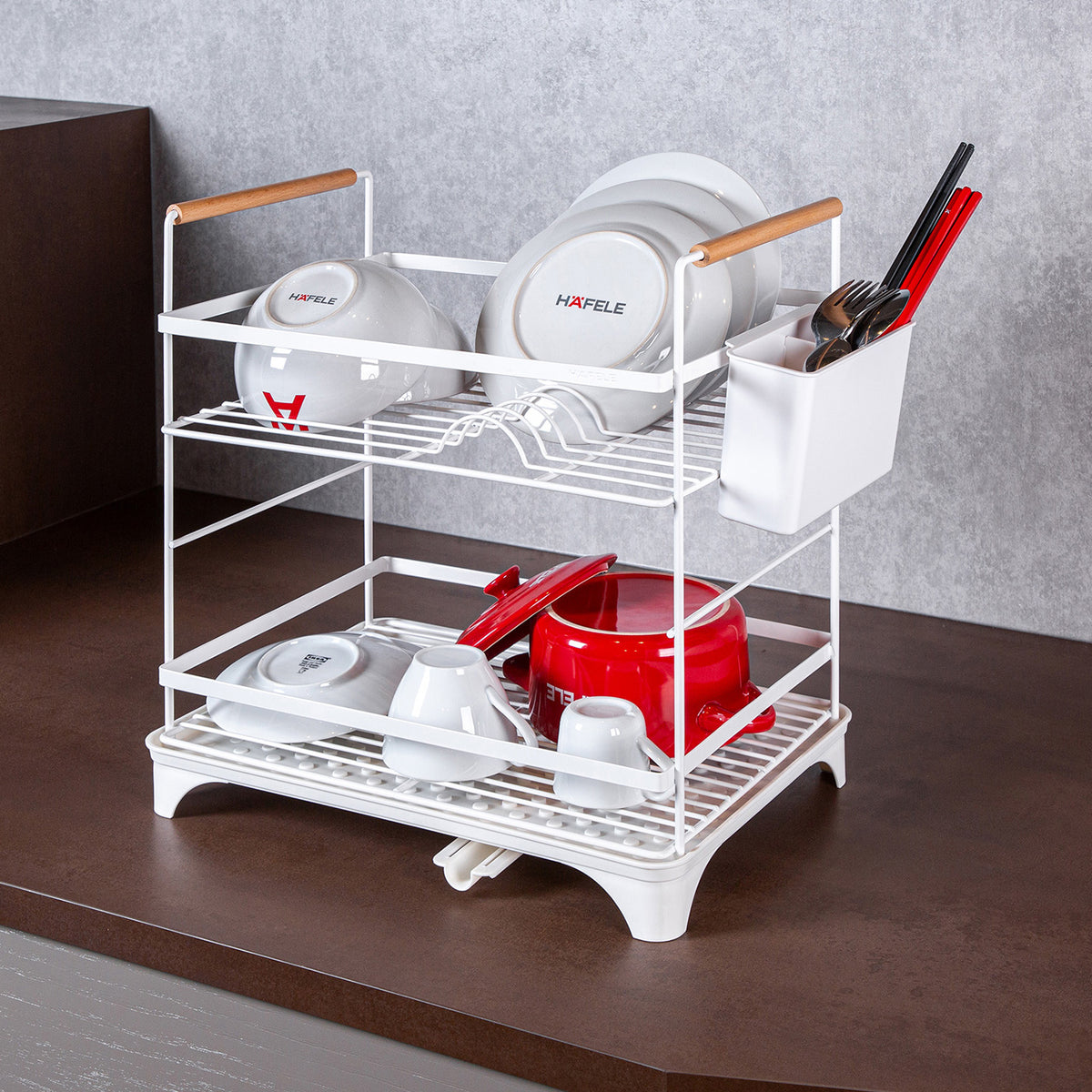 Free Standing Dish Rack Stst.White – HäfeleHome HMA