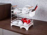 Free Standing Dish Rack Stst.White