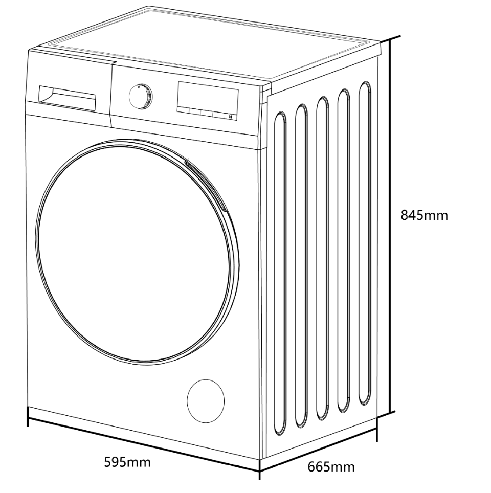 FRONT LOAD WASHER DRYER 10kg/6kg