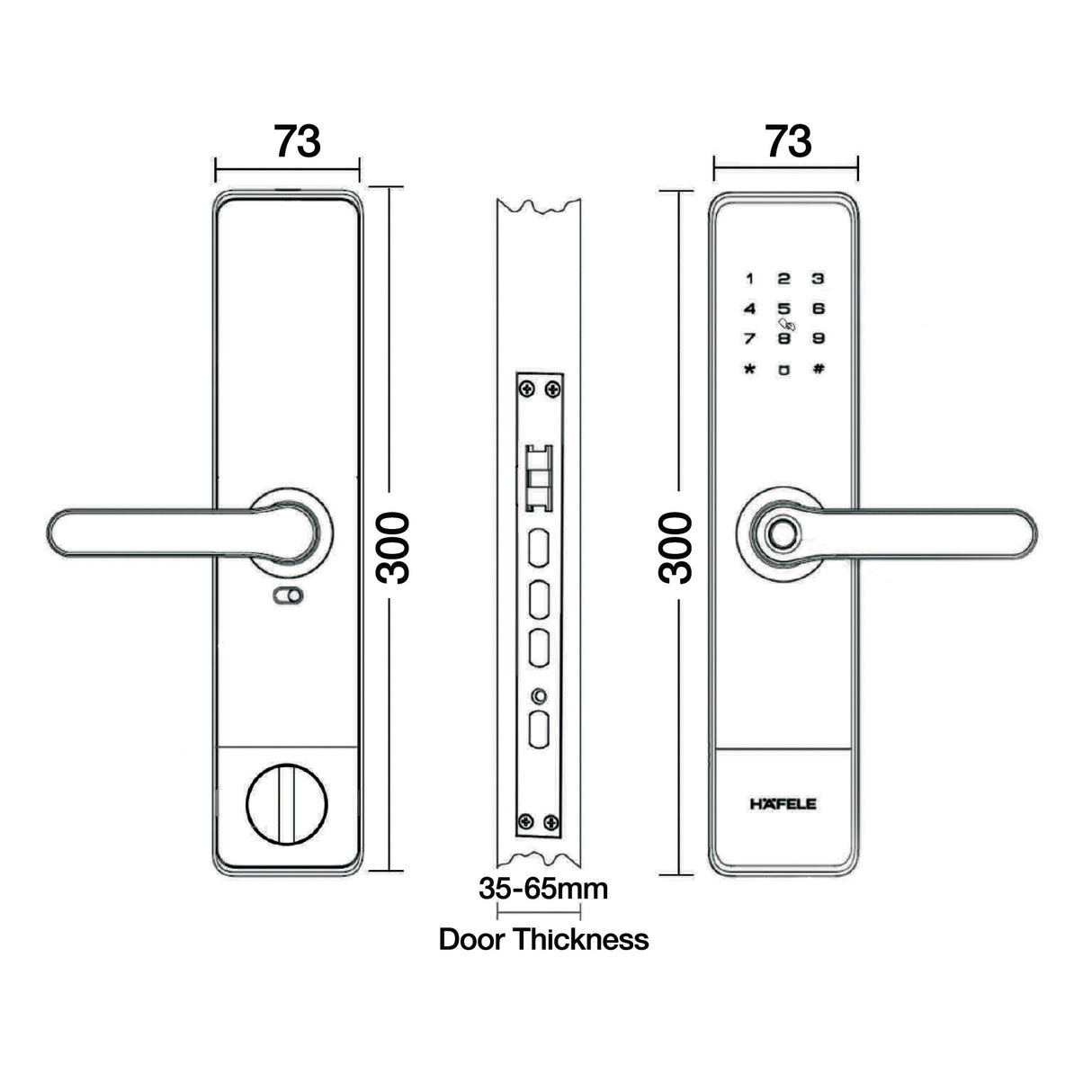 Häfele Smart Digital Lock DL7300 PRO