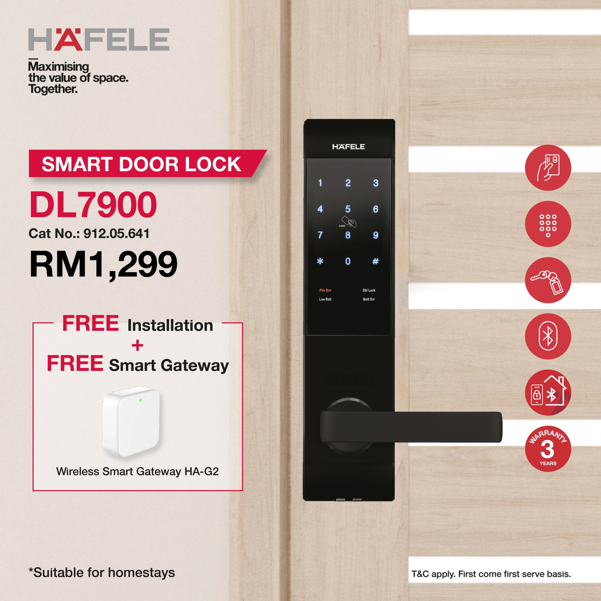 Häfele Smart App Lock DL7900 Special Offer