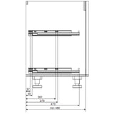 Häfele Utensio Plus H2 Front Pull Out