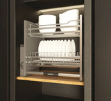 Wall unit lift, Pull down dish rack - Lento