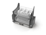 Wall unit lift, Pull down dish rack - Lento