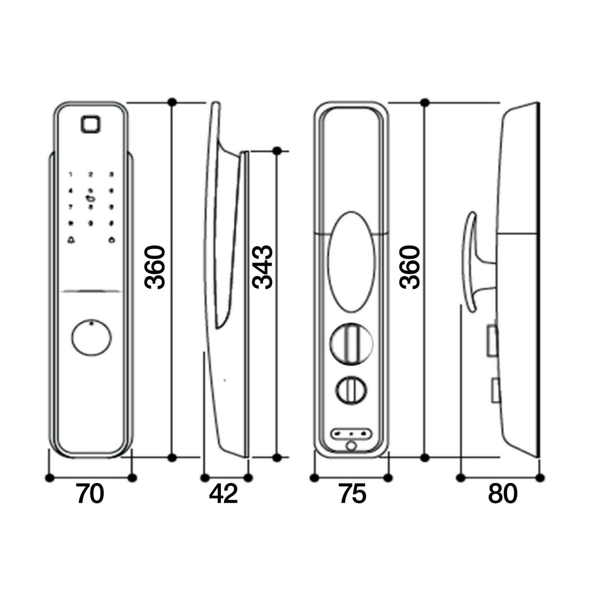 Häfele Smart Digital Lock PP8200 PRO