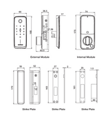 Hafele Quantum Pro Smart Grill Door Lock