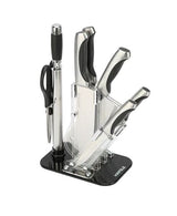 HAFELE 7-piece stainless steel knife set with knife holder