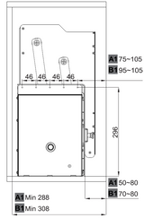 Wall unit lift, Pull down dish rack - Lento