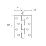 Häfele Door Hinge 489.05.018 - Häfele Home Malaysia