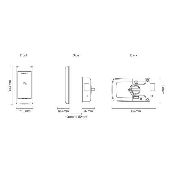 Häfele Digital Lock ER4800 - Häfele Home Malaysia